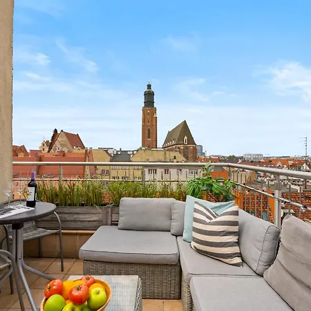 Panorama View -lux 100m2 With Terrace As Rynek510 Breslavia